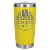Yellow Thermal Metal Coffee Cup