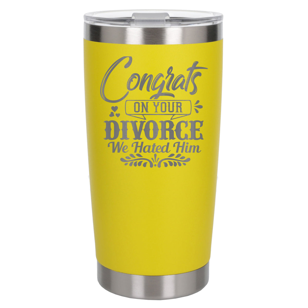 Yellow Thermal Metal Coffee Cup