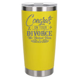 Yellow Thermal Metal Coffee Cup