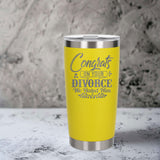 Yellow Thermal Metal Coffee Cup