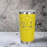 Yellow Thermal Metal Coffee Cup