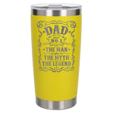 Yellow Thermal Metal Coffee Cup