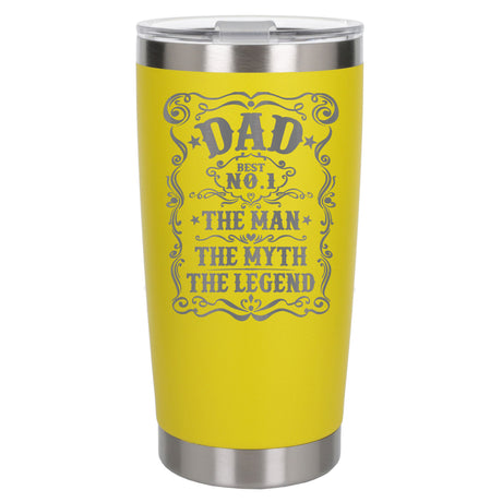 Yellow Thermal Metal Coffee Cup