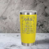 Yellow Thermal Metal Coffee Cup