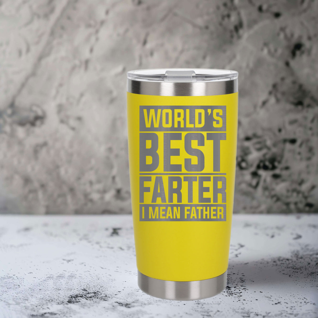 Yellow Thermal Metal Coffee Cup