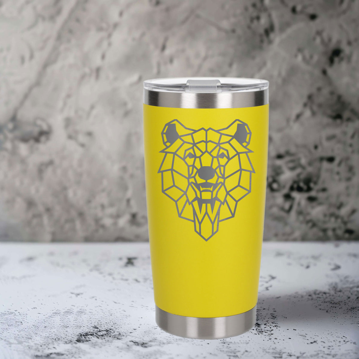 Yellow Thermal Metal Coffee Cup