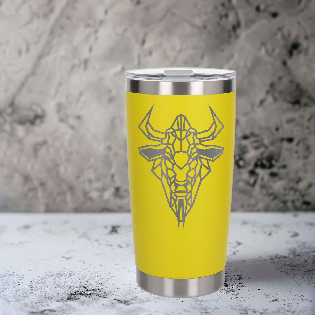 Yellow Thermal Metal Coffee Cup