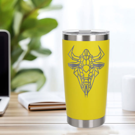 Yellow Thermal Metal Coffee Cup