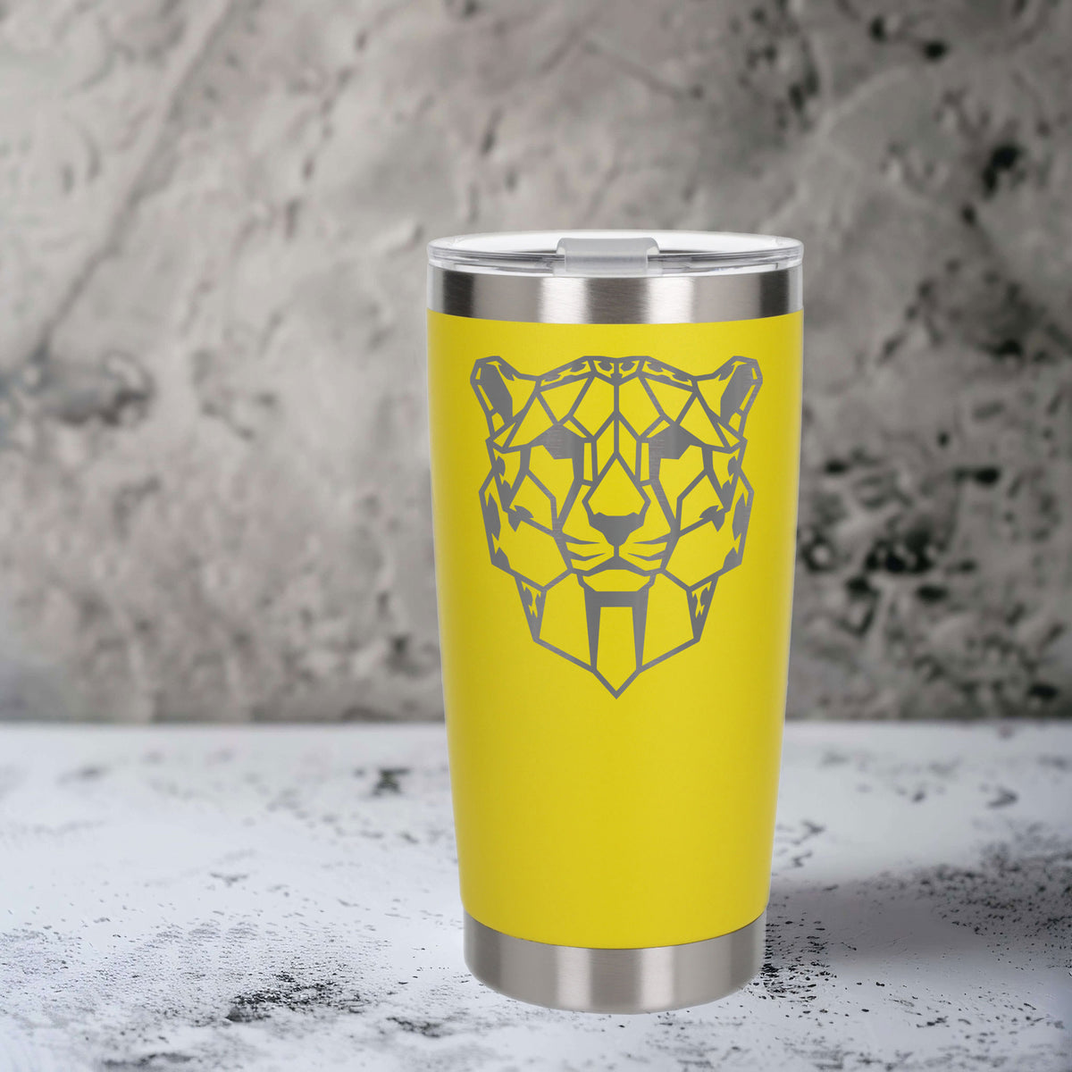 Yellow Thermal Metal Coffee Cup