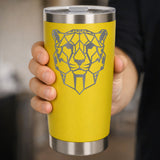 Yellow Thermal Metal Coffee Cup