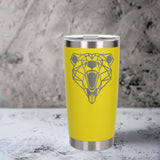 Yellow Thermal Metal Coffee Cup