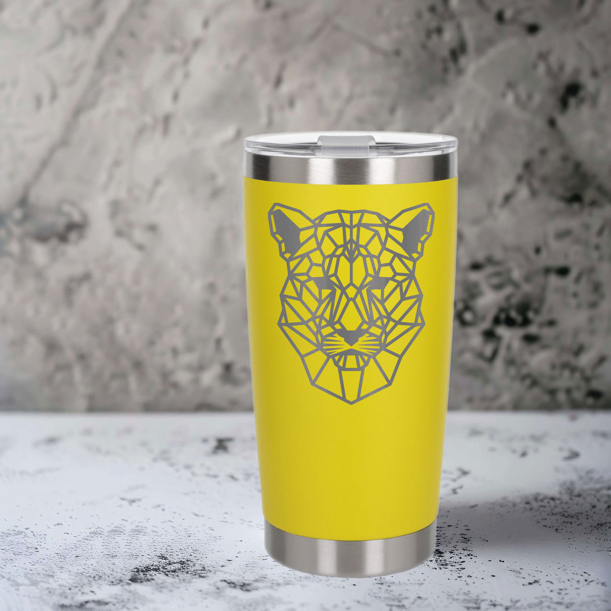 Yellow Thermal Metal Coffee Cup