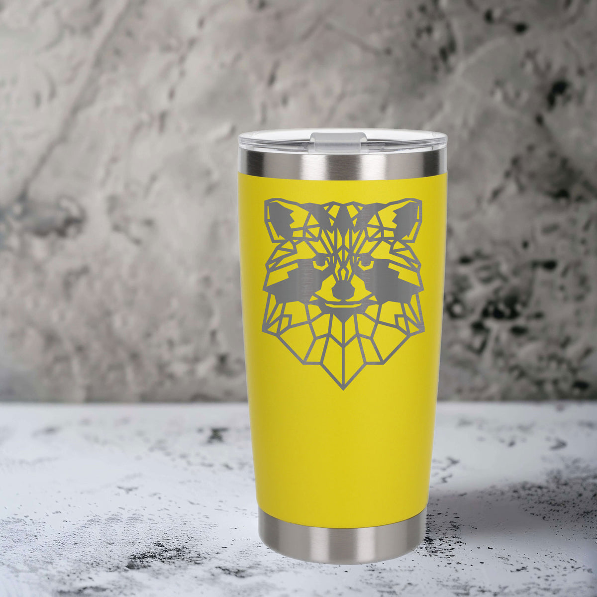 Yellow Thermal Metal Coffee Cup