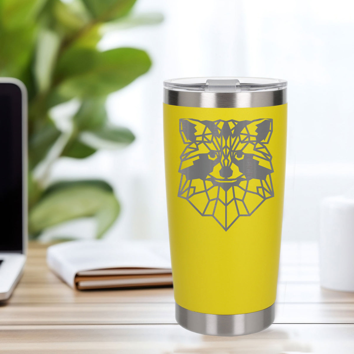 Yellow Thermal Metal Coffee Cup