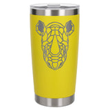 Yellow Thermal Metal Coffee Cup