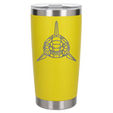 Yellow Thermal Metal Coffee Cup