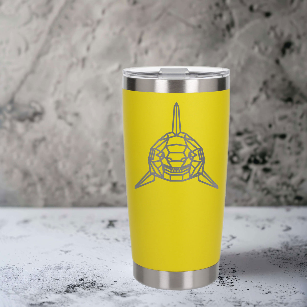Yellow Thermal Metal Coffee Cup