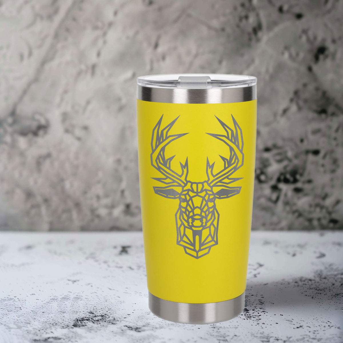 Yellow Thermal Metal Coffee Cup