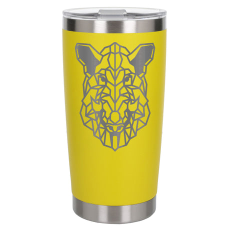 Yellow Thermal Metal Coffee Cup