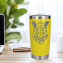 Yellow Thermal Metal Coffee Cup