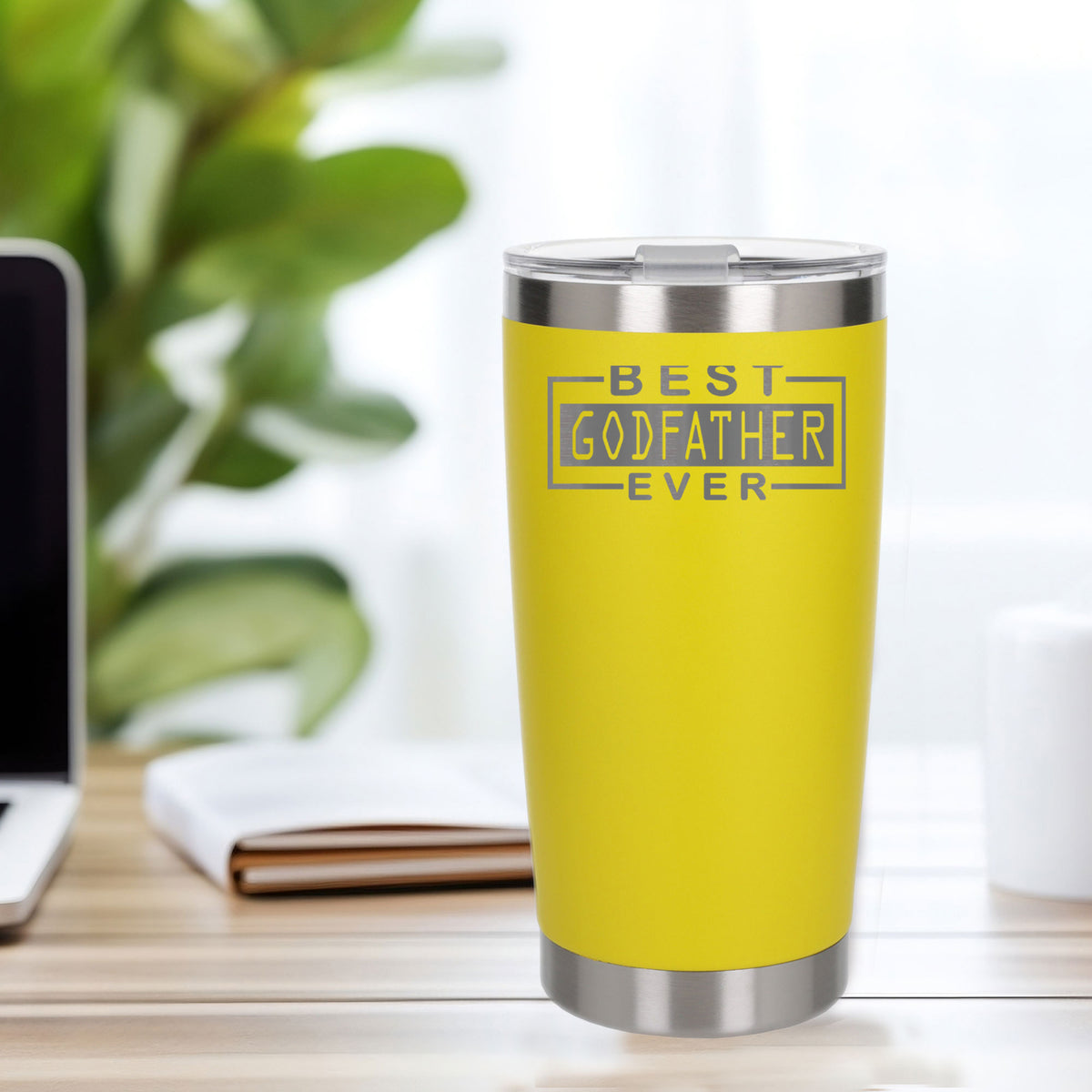 Yellow Thermal Metal Coffee Cup