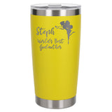 Yellow Thermal Metal Coffee Cup