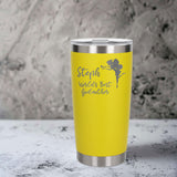 Yellow Thermal Metal Coffee Cup