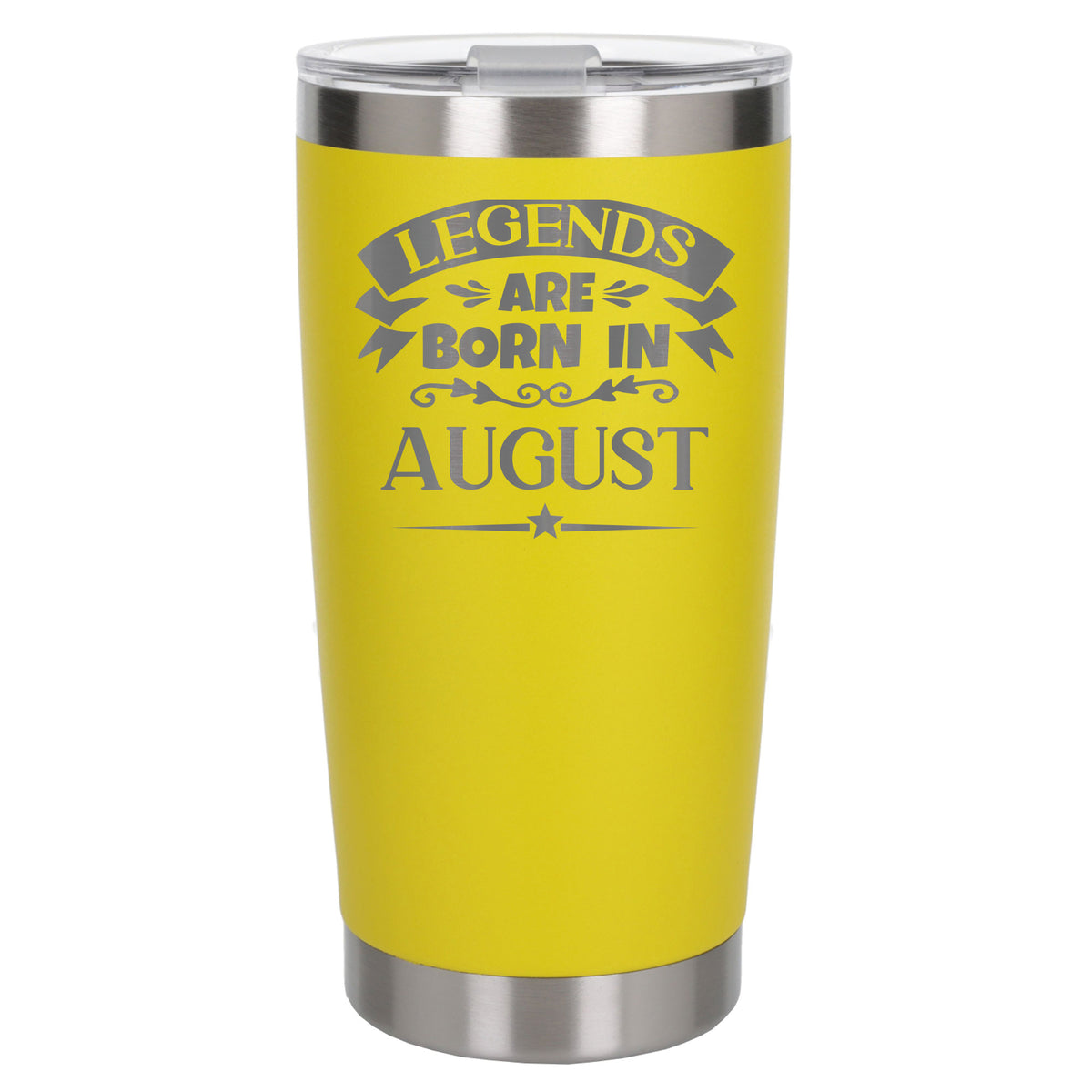 Yellow Thermal Metal Coffee Cup