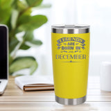 Yellow Thermal Metal Coffee Cup