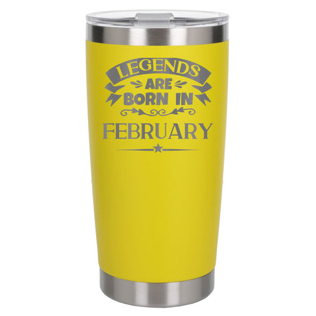 Yellow Thermal Metal Coffee Cup