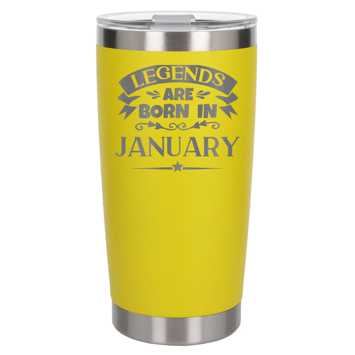 Yellow Thermal Metal Coffee Cup