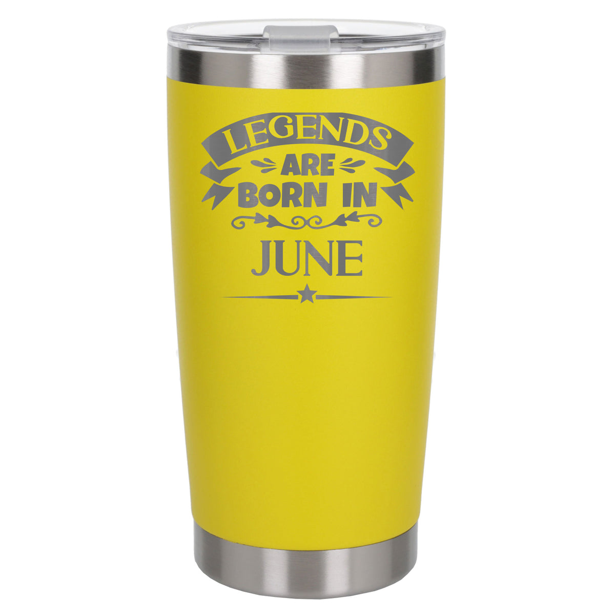 Yellow Thermal Metal Coffee Cup