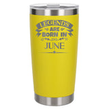 Yellow Thermal Metal Coffee Cup