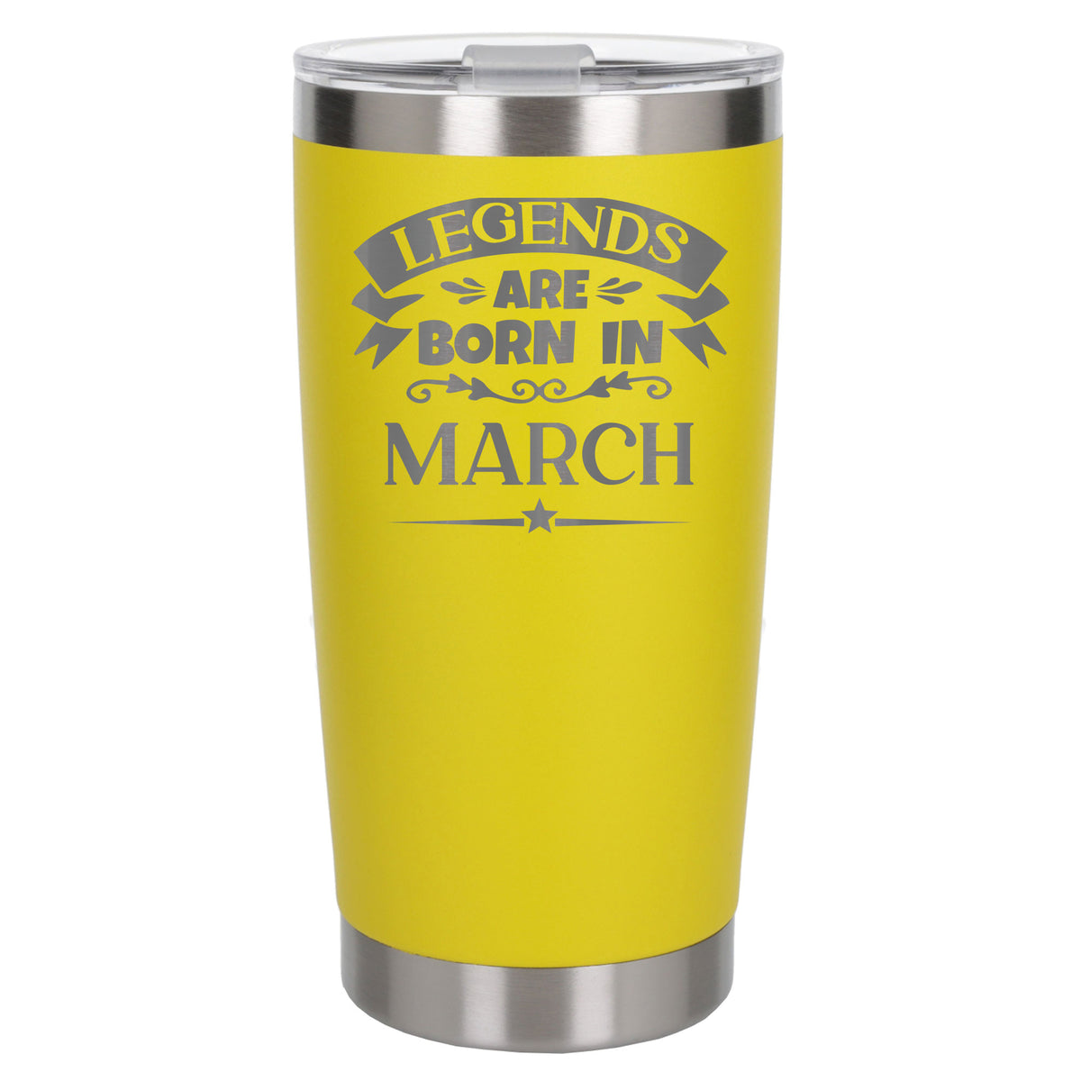 Yellow Thermal Metal Coffee Cup