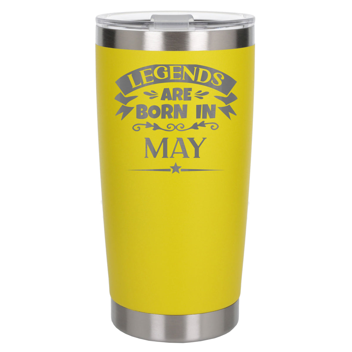 Yellow Thermal Metal Coffee Cup