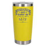 Yellow Thermal Metal Coffee Cup