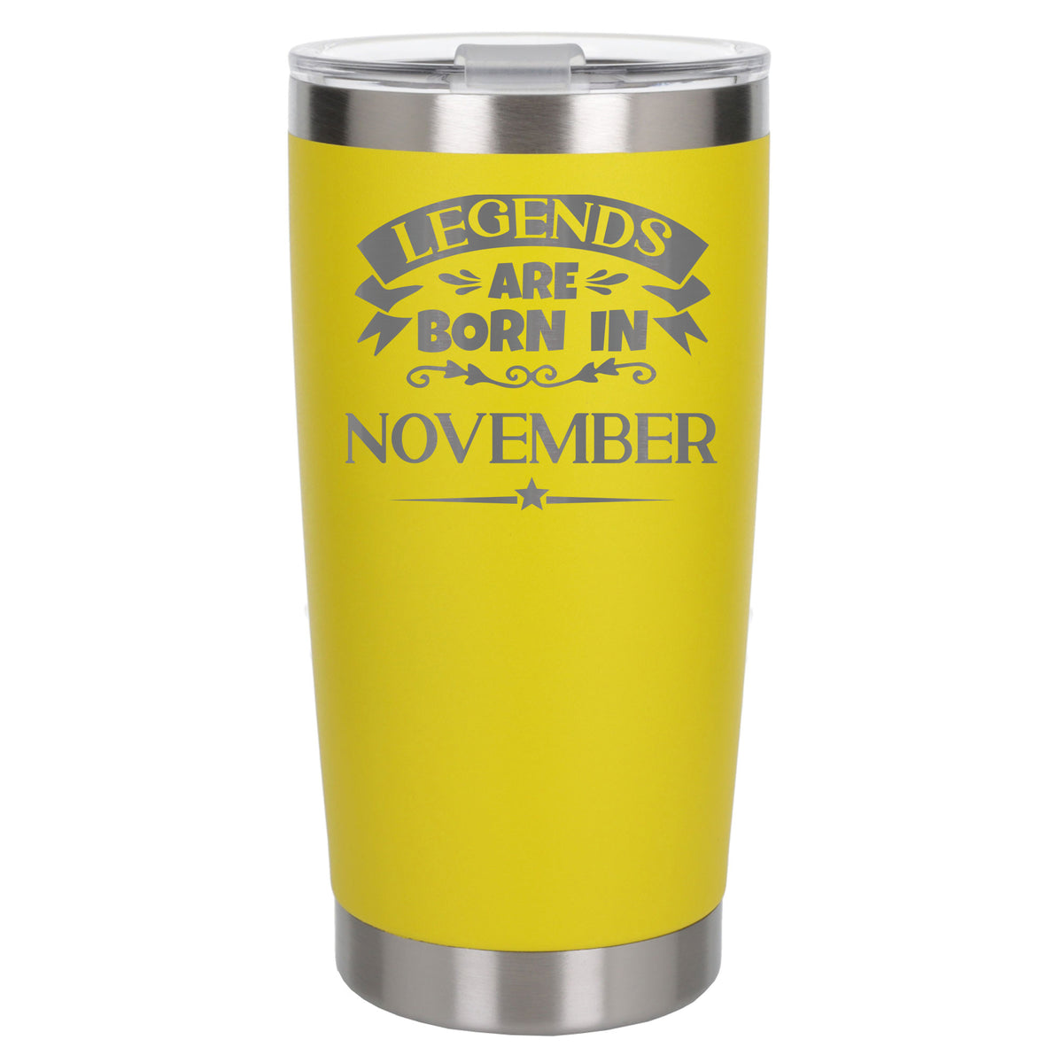 Yellow Thermal Metal Coffee Cup