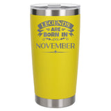 Yellow Thermal Metal Coffee Cup