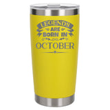 Yellow Thermal Metal Coffee Cup
