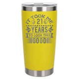 Yellow Thermal Metal Coffee Cup