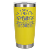 Yellow Thermal Metal Coffee Cup