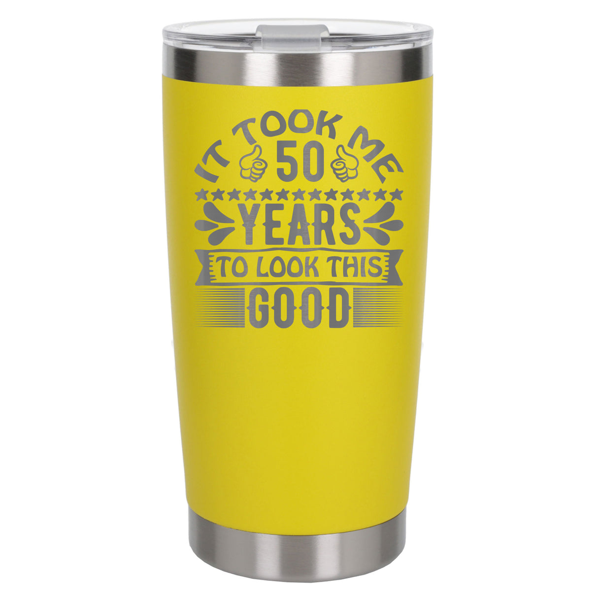 Yellow Thermal Metal Coffee Cup