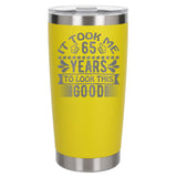 Yellow Thermal Metal Coffee Cup