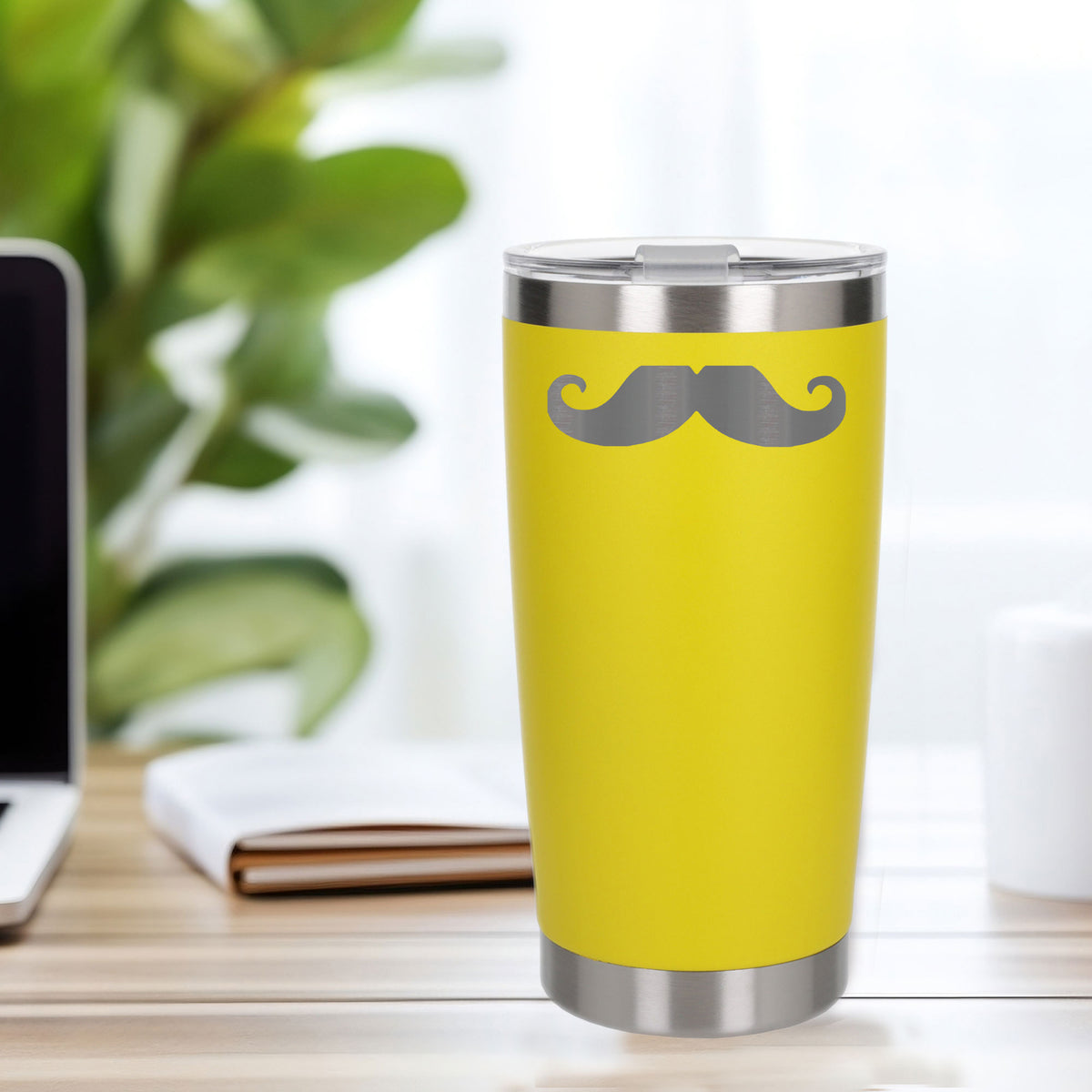 Yellow Thermal Metal Coffee Cup