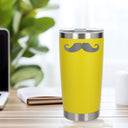 Yellow Thermal Metal Coffee Cup