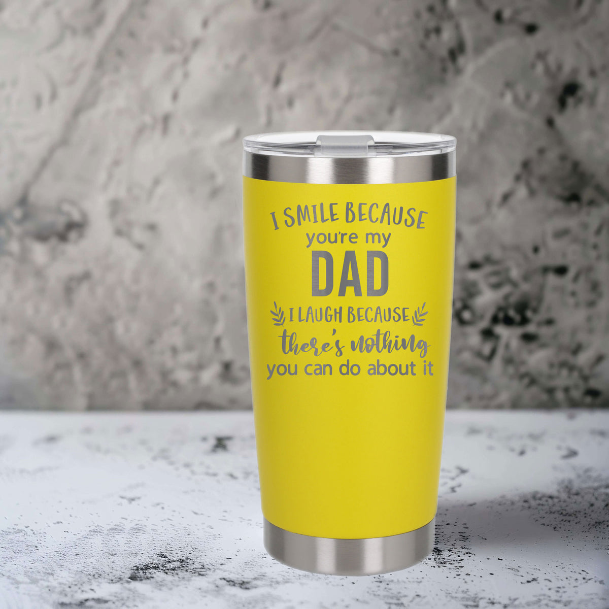 Yellow Thermal Metal Coffee Cup