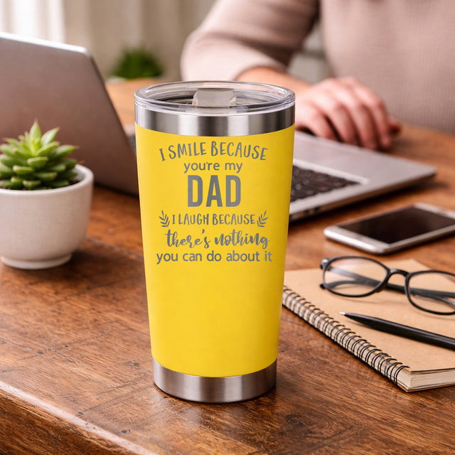 Yellow Thermal Metal Coffee Cup