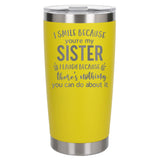 Yellow Thermal Metal Coffee Cup