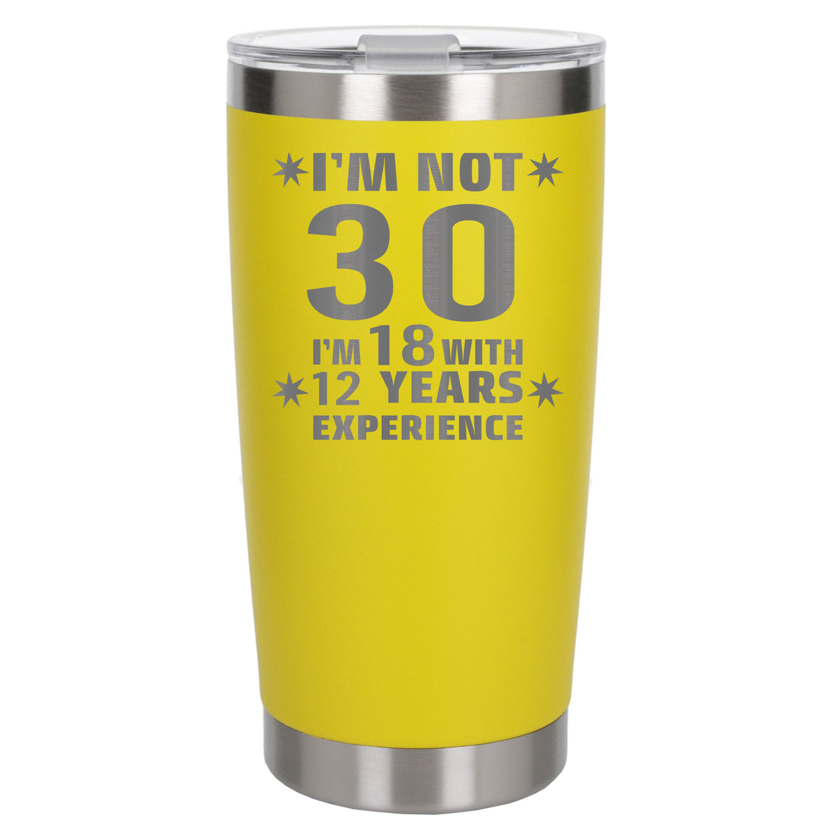 Yellow Thermal Metal Coffee Cup