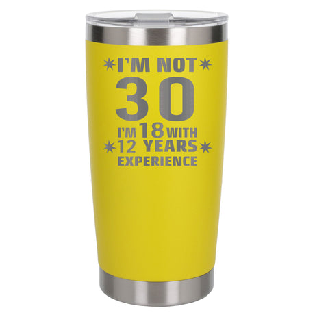 Yellow Thermal Metal Coffee Cup